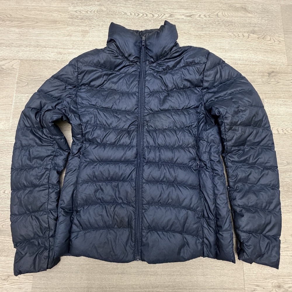 Uniqlo Ultra Light Down Jacket Womens S Navy Puffer Packable Lightweight